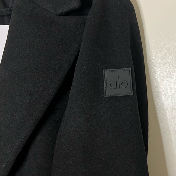 Alo Yoga Wool Gameday Overcoat black size large NEW! New with tags! - Picture 7 of 10